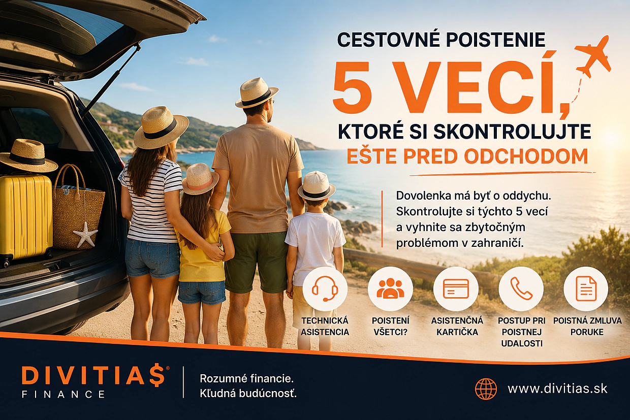 CESTOVNÉ POISTENIE: 5 VECÍ, KTORÉ SI SKONTROLUJTE EŠTE PRED ODCHODOM